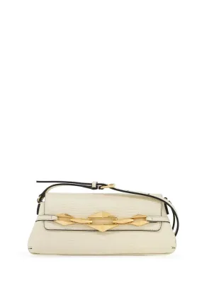 Jimmy Choo    Jimmy Choo Leather Lizard Print Diamond Shoulder Bag